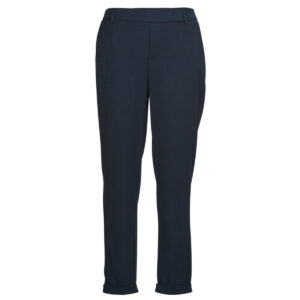Pantaolini dritti  Vero Moda  VMMAYA MW LOOSE SOLID PANT NOOS  Marine -  Pantaolini dritti Abbigliamento Donna