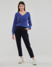 Pantaolini dritti Vero Moda VMMAYA MW LOOSE SOLID PANT NOOS Marine - Pantaolini dritti Abbigliamento Donna - 2