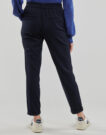 Pantaolini dritti Vero Moda VMMAYA MW LOOSE SOLID PANT NOOS Marine - Pantaolini dritti Abbigliamento Donna - 4