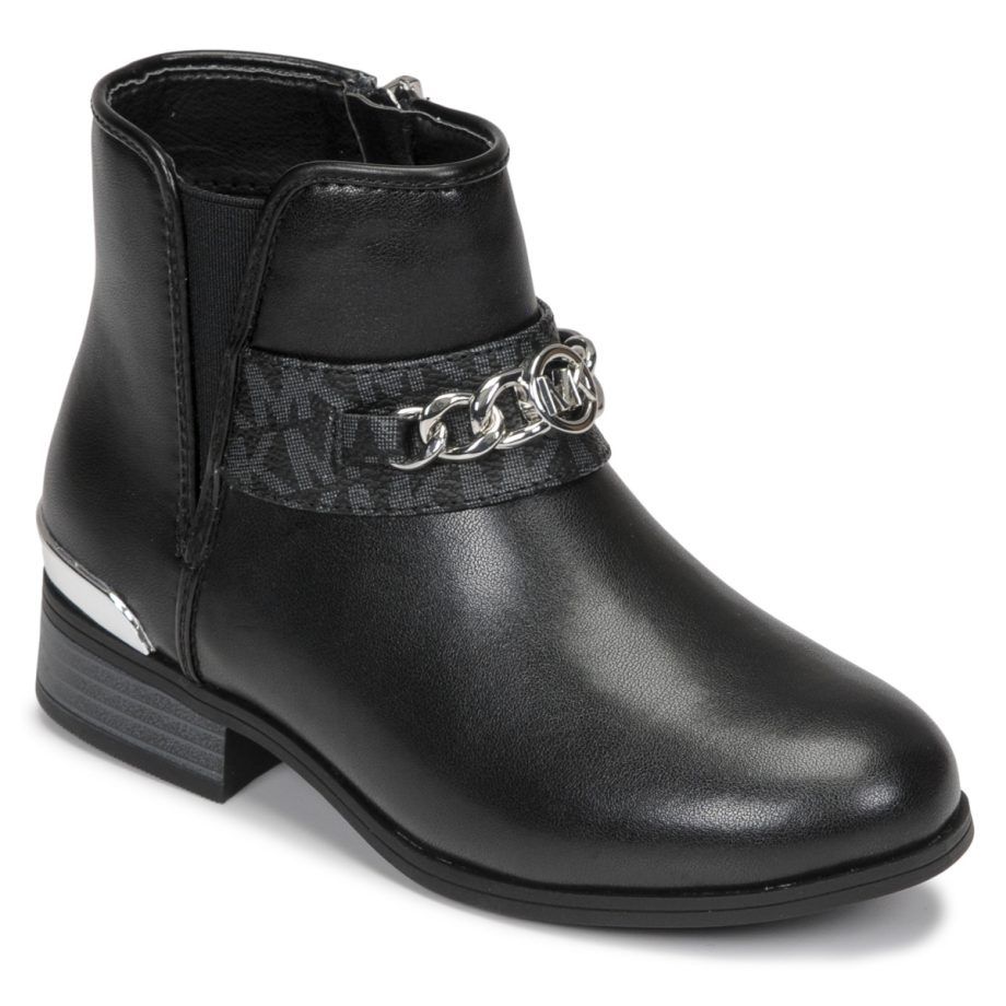 Stivaletti bambina ragazza MICHAEL Michael Kors FINLEY SALEM di colore nero, eleganti e alla moda, ideali per ogni occasione. Scarpe di alta qualità con design moderno, perfette per il comfort delle piccole. Acquista ora il tuo paio di stivaletti MICHAEL Michael Kors per un look trendy e sofisticato!