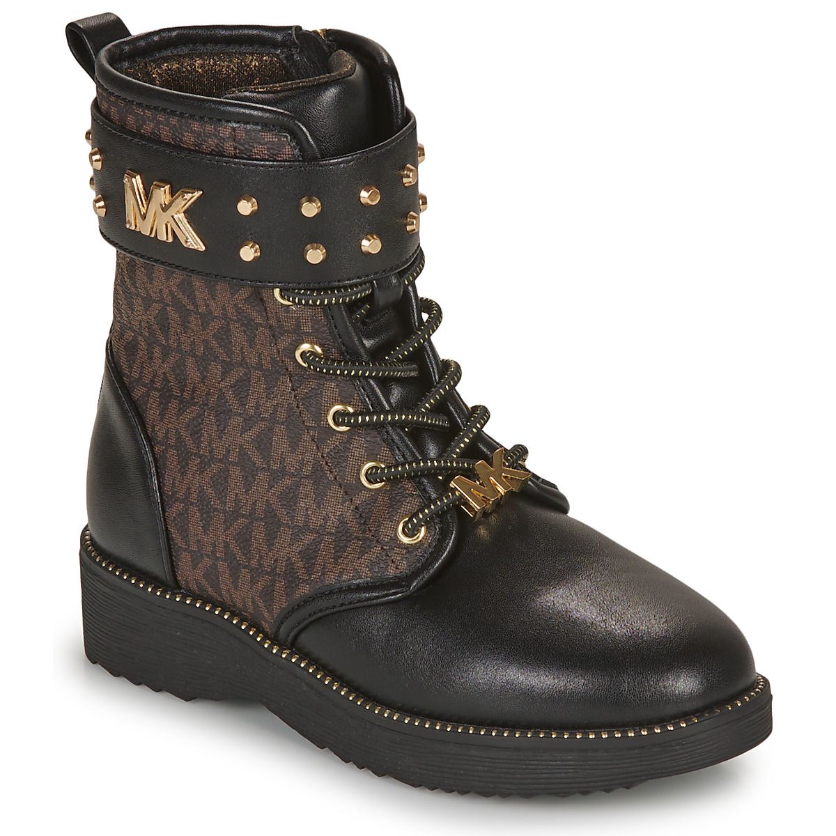 Stivaletti bambina ragazza MICHAEL Michael Kors HASKELL STUDS neri, eleganti e alla moda, ideali per completare ogni outfit con stile. Design sofisticato con applicazioni di borchie, perfetti per le giovani fashioniste. Acquista ora gli stivaletti MICHAEL Michael Kors per un tocco di classe nel guardaroba delle tue bimbe.