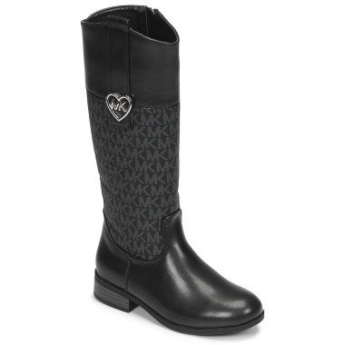 Stivali bambina ragazza MICHAEL Michael Kors FINLEY HEART in nero, eleganti e alla moda, perfetti per occasioni speciali e per l'uso quotidiano. Design chic con dettagli a cuore, ideali per completare il look delle giovani fashioniste. Disponibili in varie taglie, fanno parte della collezione MICHAEL Michael Kors, sinonimo di qualità e stile.