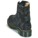 Dr. Martens  VEGAN 1460 BLACK VELVET  Nero -  Stivaletti Donna - 5