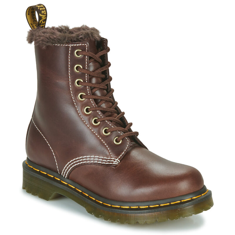 Dr. Martens 1460 SERENA DARK BROWN CLASSIC PULL UP Marrone Stivaletti Donna - 1