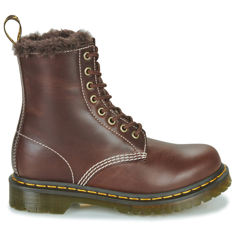 Dr. Martens 1460 SERENA DARK BROWN CLASSIC PULL UP Marrone Stivaletti Donna - 2