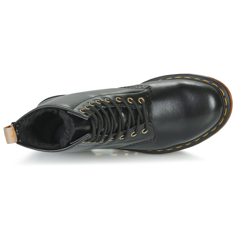 Dr. Martens  VEGAN 1460 BLACK NORFOLK  Nero -  Stivaletti Donna - 6