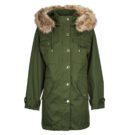 Parka MICHAEL Michael Kors RMVBL FX FUR CLR ANORAK Kaki Parka Donna - 1
