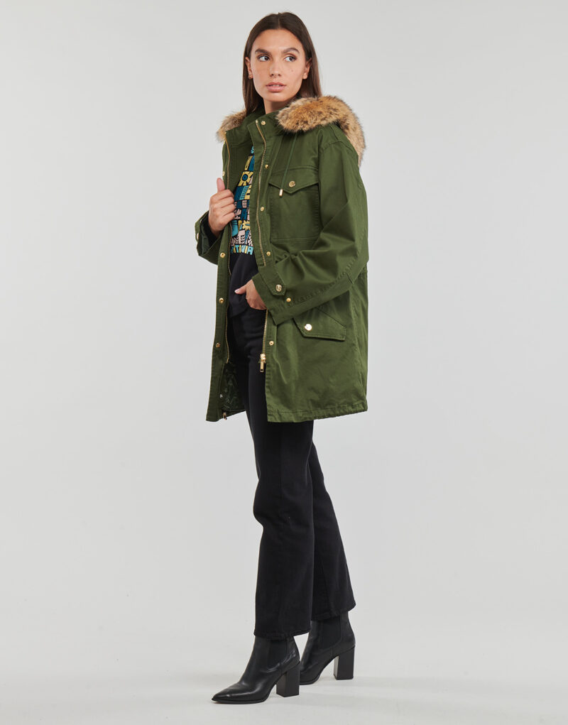 Parka MICHAEL Michael Kors RMVBL FX FUR CLR ANORAK Kaki Parka Donna - 3