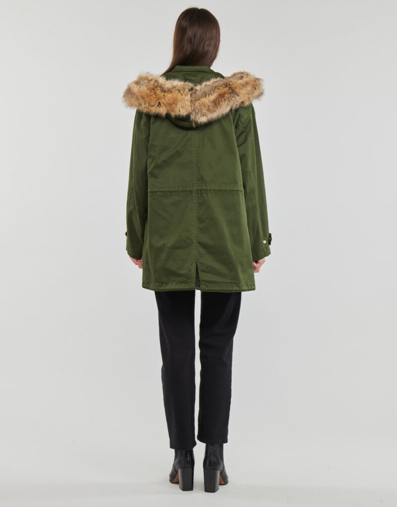 Parka MICHAEL Michael Kors RMVBL FX FUR CLR ANORAK Kaki Parka Donna - 4