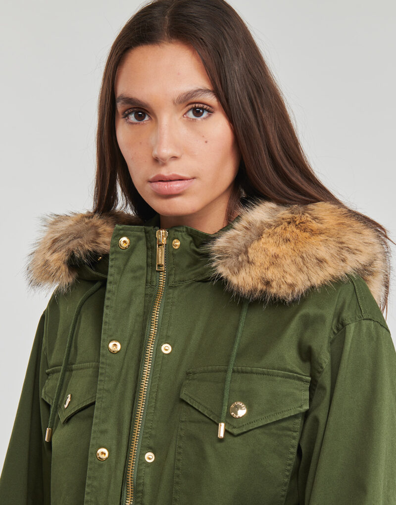 Parka MICHAEL Michael Kors RMVBL FX FUR CLR ANORAK Kaki Parka Donna - 5