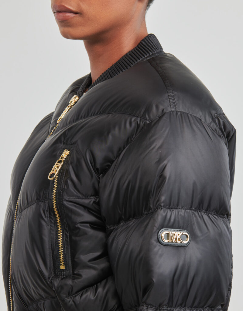 Duvet MICHAEL Michael Kors CHEVRON QUILTED BOMBER Black Women's Down Jackets - 5