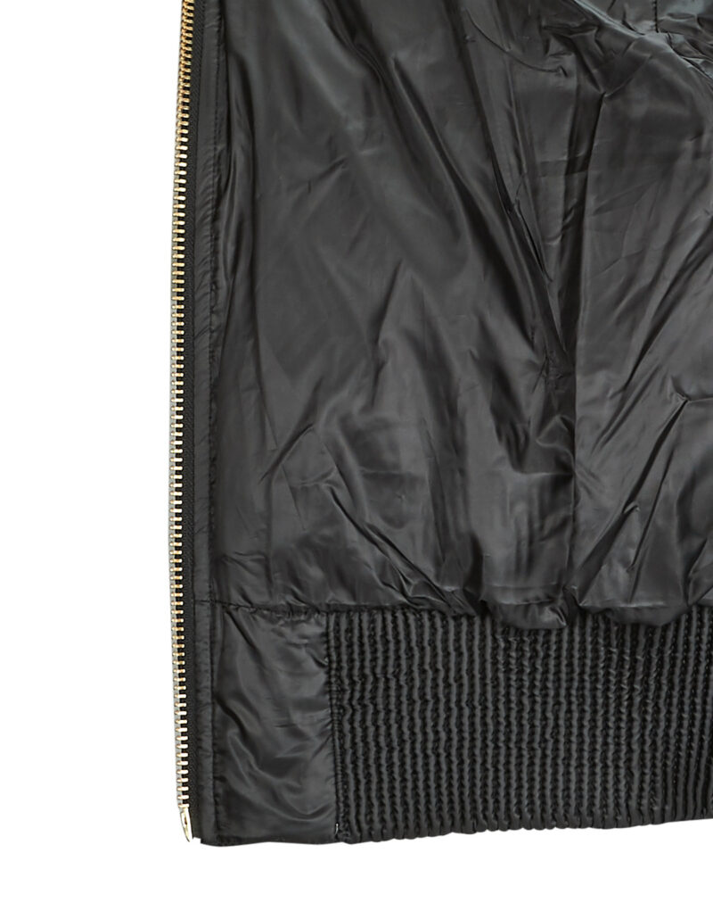 Duvet MICHAEL Michael Kors CHEVRON QUILTED BOMBER Black Women's Down Jackets - 6
