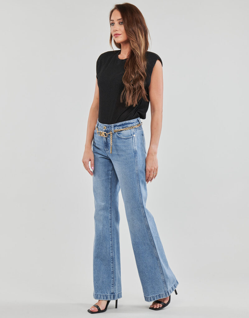 Flare Jeans MICHAEL Michael Kors FLARE CHAIN ​​BELT DNM JEAN Blue Flare Jeans Woman - 3