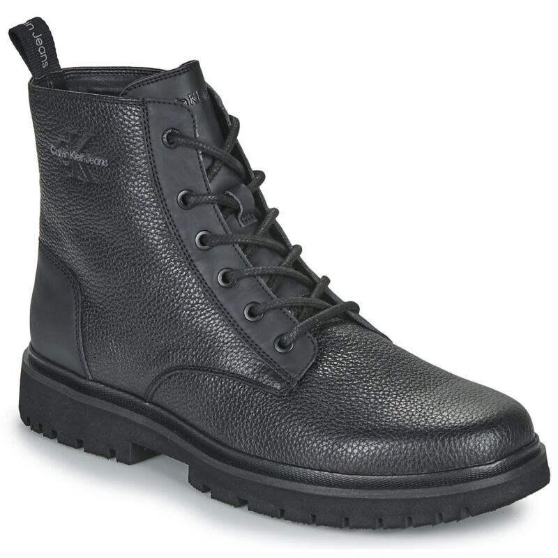 Calvin Klein Jeans EVA MID LACEUP BOOT LTH Black Men's Ankle Boots - 1