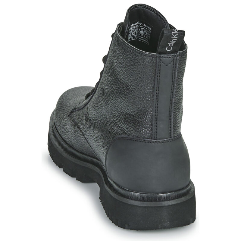 Calvin Klein Jeans EVA MID LACEUP BOOT LTH Black Men's Ankle Boots - 5