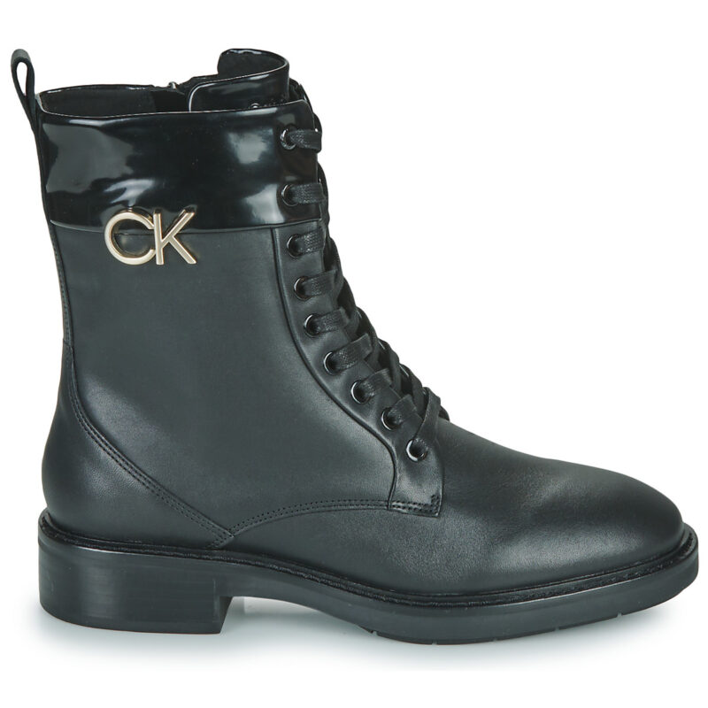 Calvin Klein Jeans RUBBER SOLE COMBAT BOOT W/HW Schwarz Damenstiefel - 2