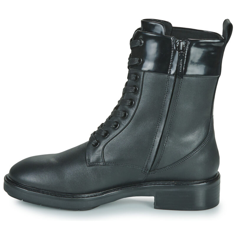 Calvin Klein Jeans RUBBER SOLE COMBAT BOOT W/HW Schwarz Damenstiefel - 4