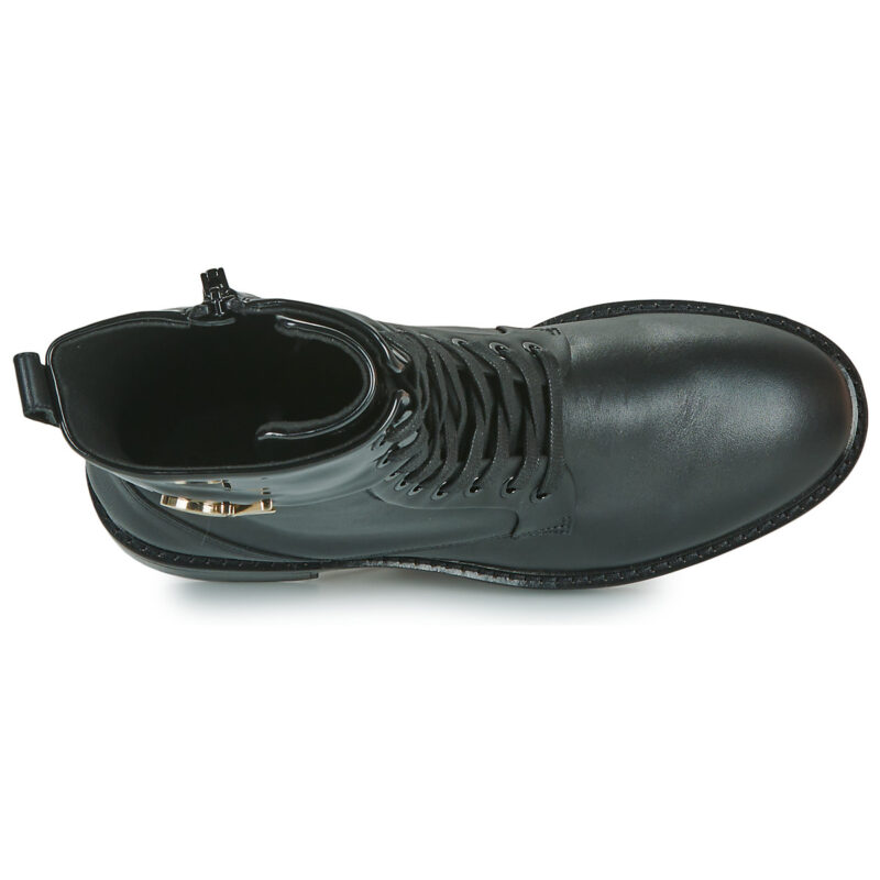 Calvin Klein Jeans RUBBER SOLE COMBAT BOOT W/HW Schwarz Damenstiefel - 6