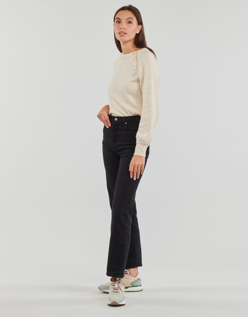 Maglione  Only  ONLEMMA LS BUTTON ONECK KNT  Beige -  Maglioni Donna - 3