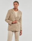 Giacca Only ONLMOLLY L/S OVS CHECK BLAZER TLR Beige Giacche Donna - 2