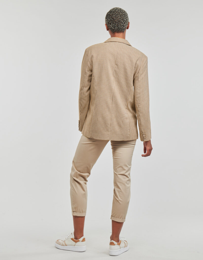 Giacca Only ONLMOLLY L/S OVS CHECK BLAZER TLR Beige Giacche Donna - 4