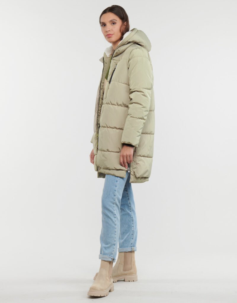 Piumino Only ONLNEWNORA LONG PUFFER COAT CC OTW Beige Piumini Donna - 3