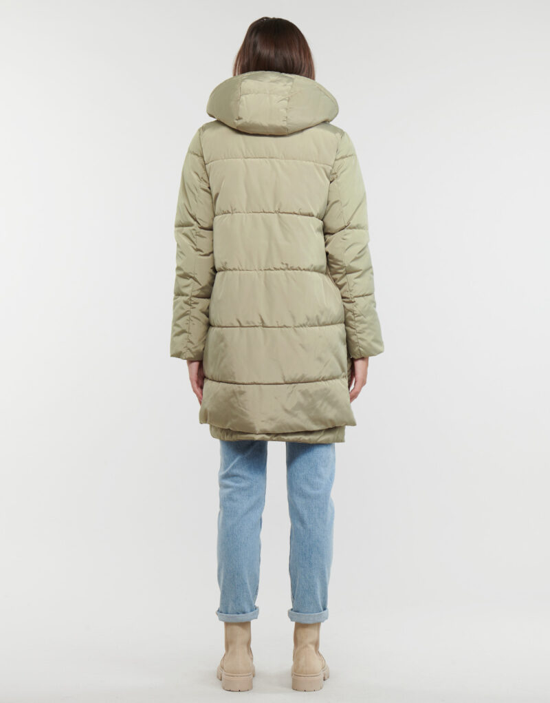 Piumino Only ONLNEWNORA LONG PUFFER COAT CC OTW Beige Piumini Donna - 4