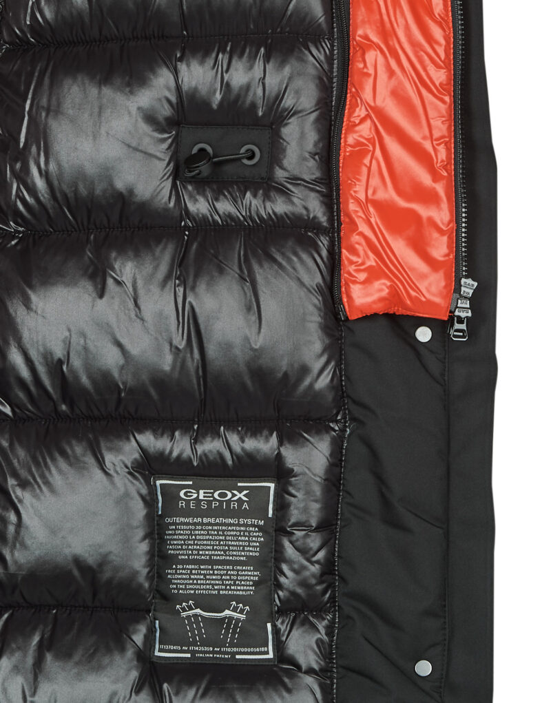 Piumino Geox W3621B-T3018-F9000 Nero Piumini Donna - 6