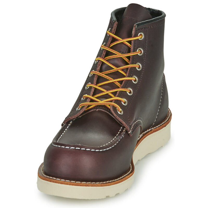 Red Wing MOC TOE Black / Cherry Brown Men's Ankle Boots - 3