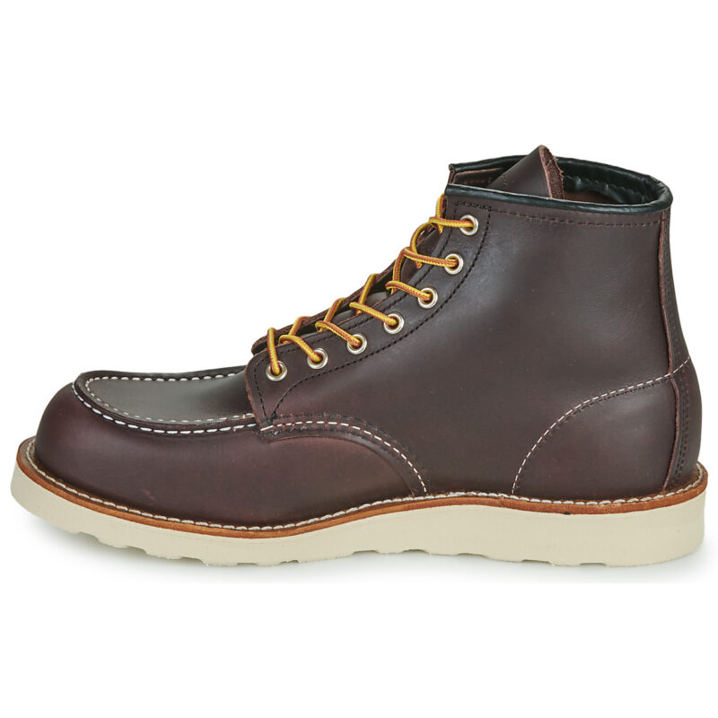 Red Wing MOC TOE Black / Cherry Brown Men's Ankle Boots - 4