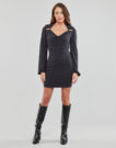 Abito corto Guess LS BOAT NK CECILIA DRESS Nero Abiti corti Donna - 2