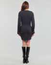 Abito corto Guess LS BOAT NK CECILIA DRESS Nero Abiti corti Donna - 4