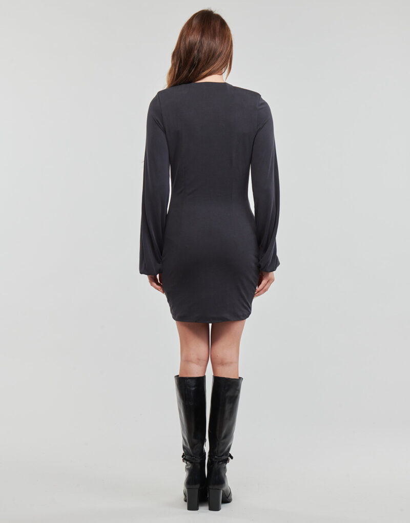 Abito corto Guess LS BOAT NK CECILIA DRESS Nero Abiti corti Donna - 4