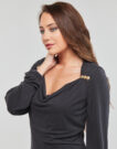 Abito corto Guess LS BOAT NK CECILIA DRESS Nero Abiti corti Donna - 5