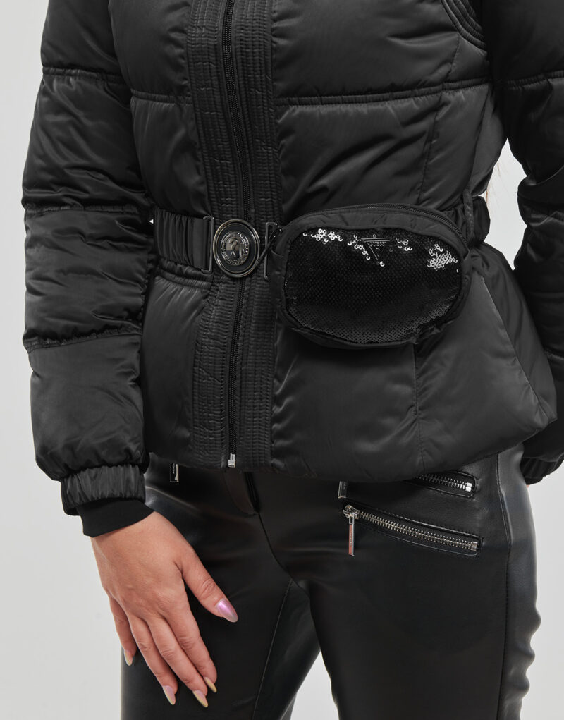 Daunenjacke Guess LUCIA Bauchtasche/Daunenjacke, schwarz, Damen - 5