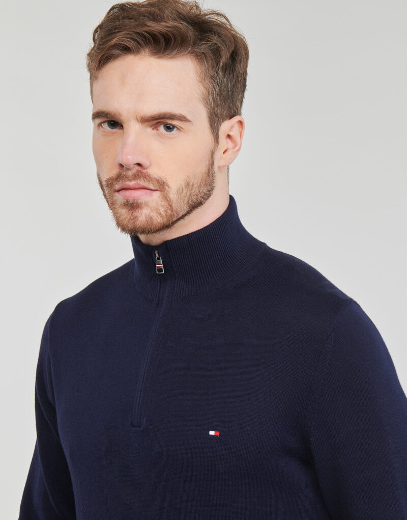 Maglione  Tommy Hilfiger  PIMA ORG CTN CASHMERE ZIP MOCK  Blu -  Maglioni Uomo - 5