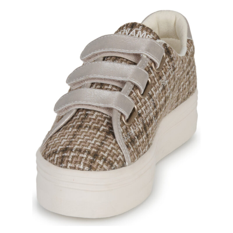 No Name PLATO M STRAPS Beige - Women's low-top sneakers - 3