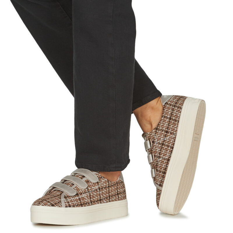 No Name PLATO M STRAPS Beige - Women's low-top sneakers - 8