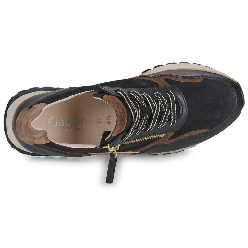 Gabor 3637867 Schwarz - Damen-Sneaker (niedrig) - 6