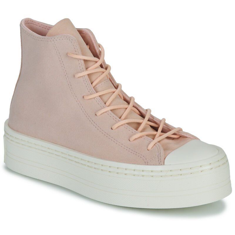 Converse CHUCK TAYLOR ALL STAR MODERN LIFT PLATFORM MONO SUEDE Rosa - Sneakers alte Donna - 1