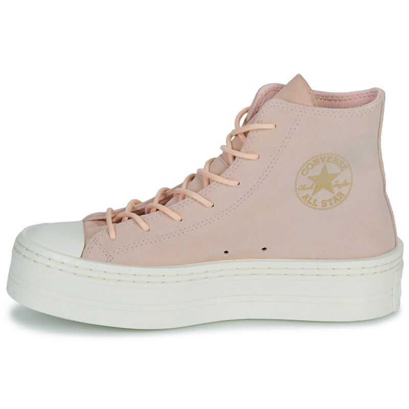 Converse CHUCK TAYLOR ALL STAR MODERN LIFT PLATFORM MONO SUEDE Rosa - Sneakers alte Donna - 4
