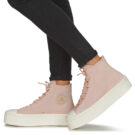 Converse CHUCK TAYLOR ALL STAR MODERN LIFT PLATFORM MONO SUEDE Rosa - Sneakers alte Donna - 8
