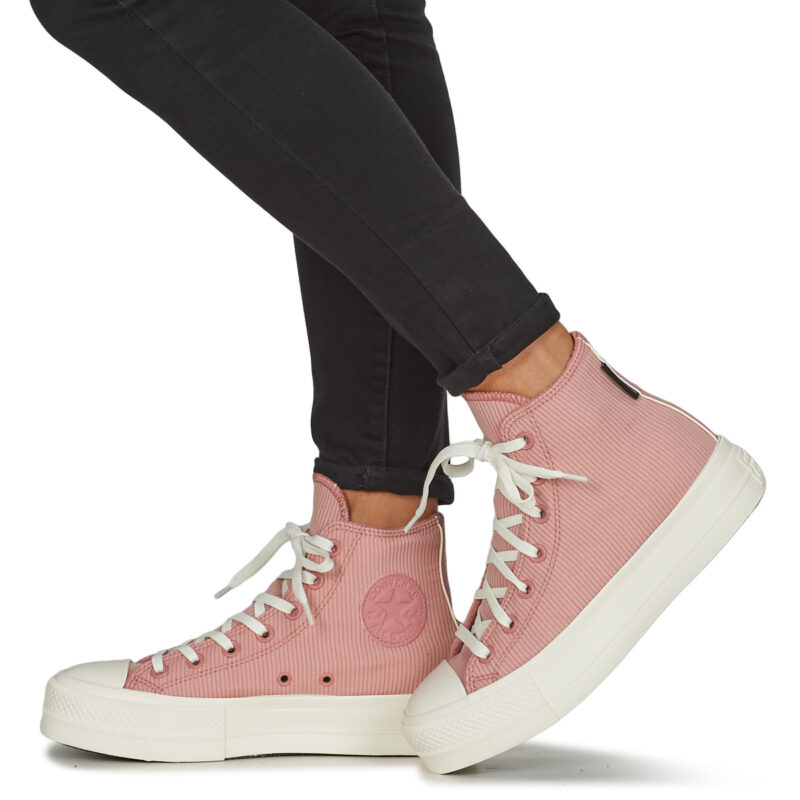 Converse CHUCK TAYLOR ALL STAR LIFT PLATFORM COUNTER CLIMATE Rosa - Sneakers alte Donna - 8