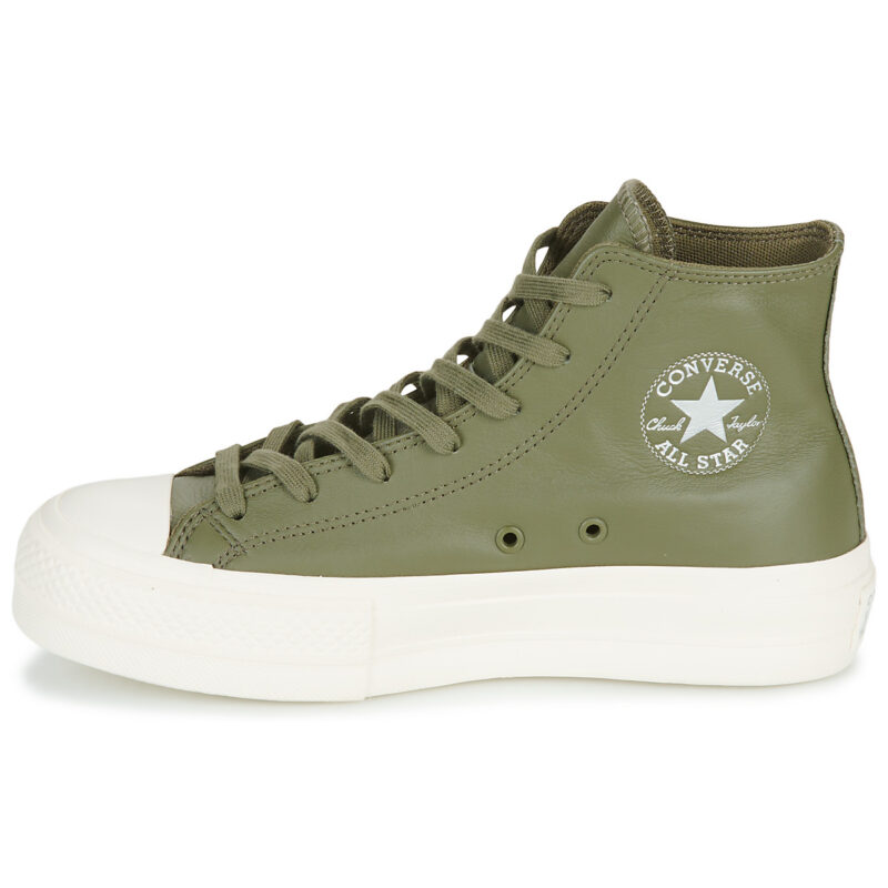 Converse CHUCK TAYLOR ALL STAR LIFT Kaki - Baskets montantes pour femmes - 4
