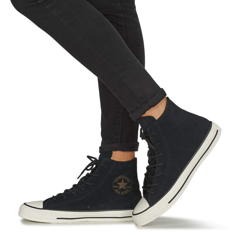 Converse CHUCK TAYLOR ALL STAR MONO SUEDE Nero - Sneakers alte Donna - 8