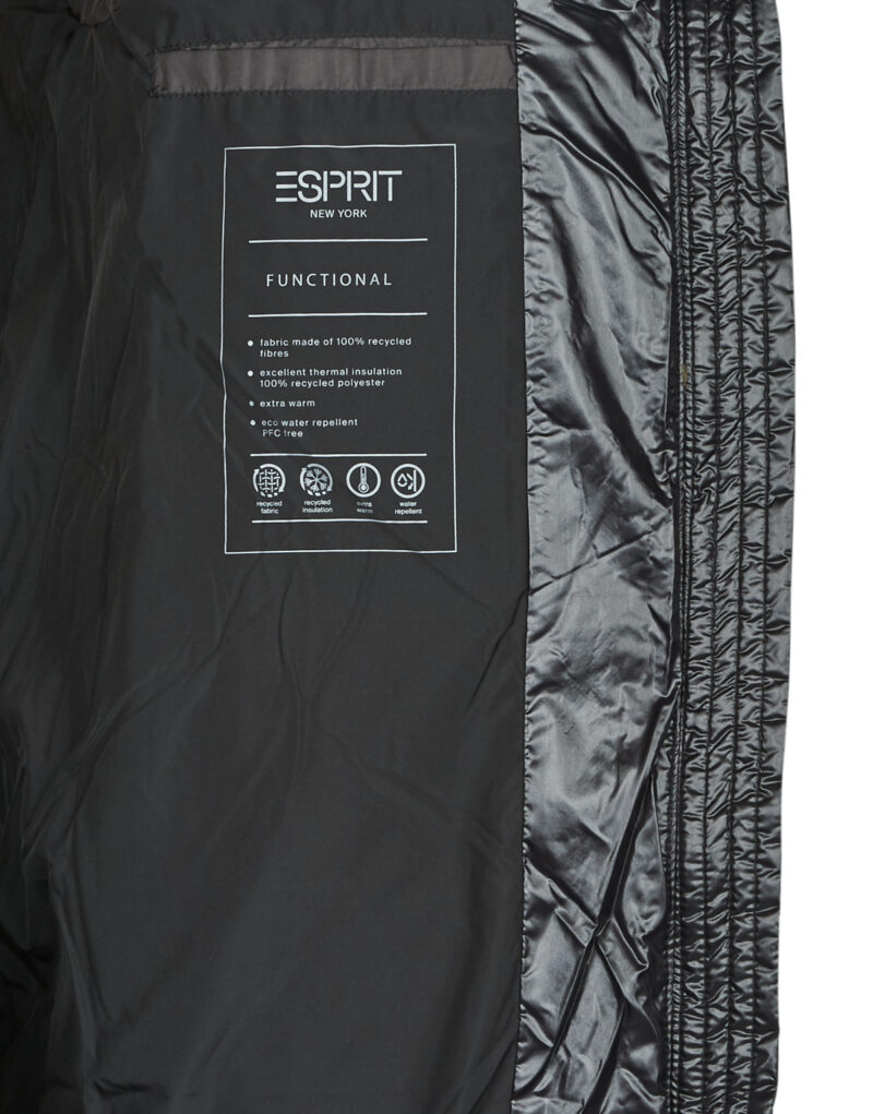 Piumino Esprit Logo Cosy Puffer Nero - Piumini Donna - 6