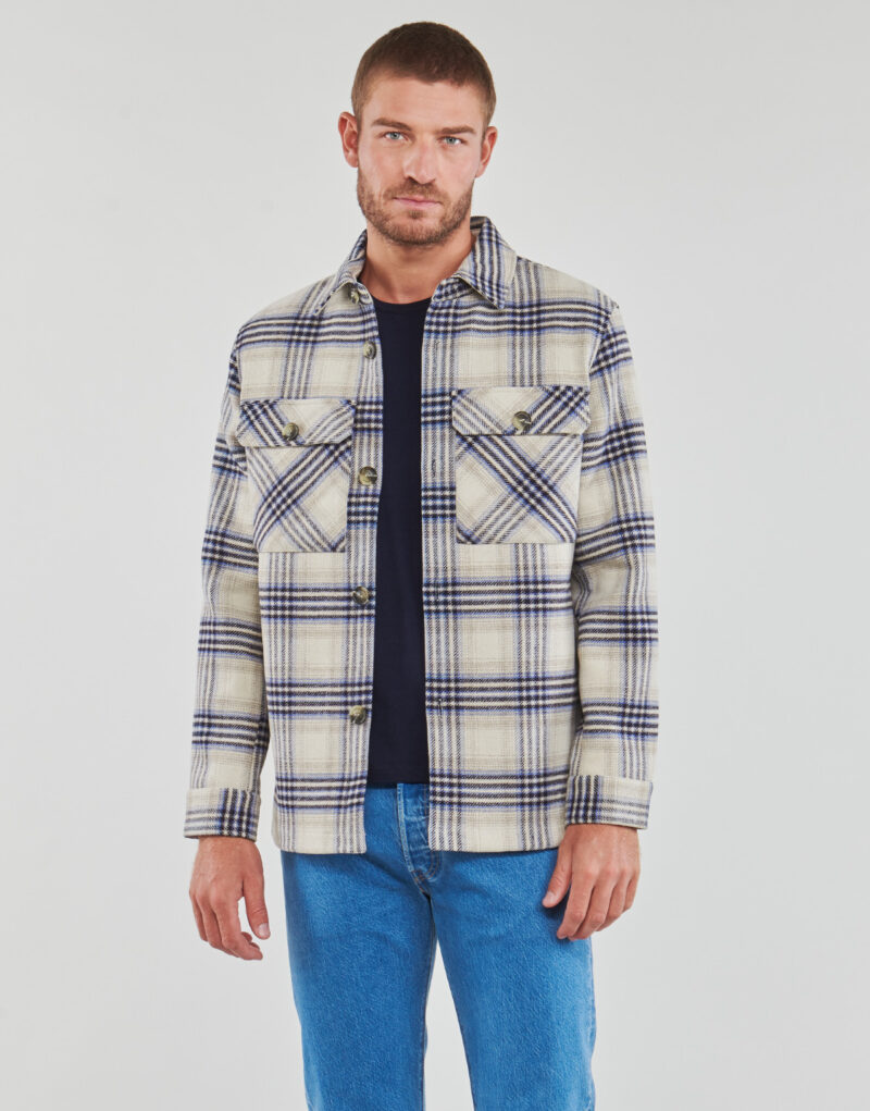 Kap Esprit Kariertes Overshirt, mehrfarbig, Mantelelle Mann - 2