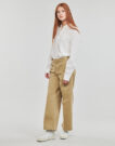 Straight shorts Levis BAGGY TROUSER Beige - Pantaolini dritti Abbigliamento Donna - 3