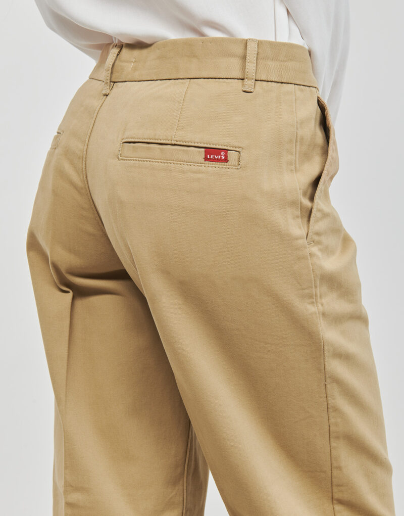 Straight shorts Levis BAGGY TROUSER Beige - Pantaolini dritti Abbigliamento Donna - 5