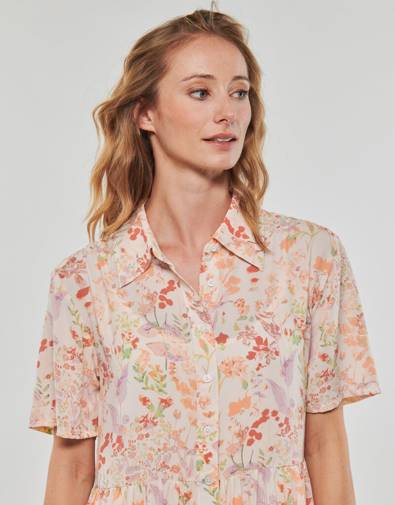 Habiller Levis RHIANNON SS DRESS Multicolore - Abiti Lunghi Donna - 5
